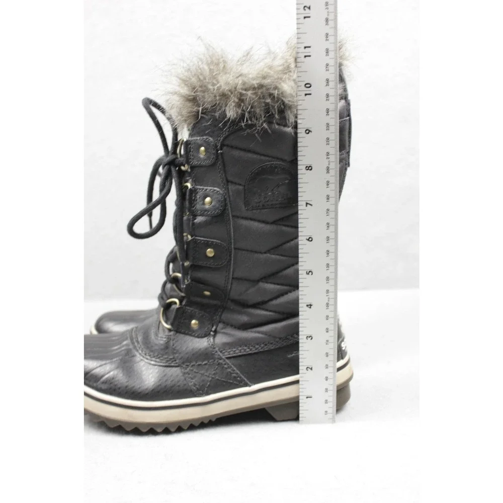 Sorel Snow‎ Boots Womens 6.5 US Waterproof Gorpcore Rubber Toe Black Ankle Boot